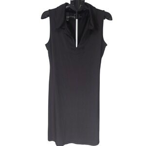 Banana Boat Womens XXL Black Sleeveless Polo Dress UPF 50+ Sun Protection Sporty